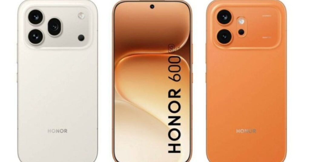 Honor 600 ও 600 Pro: আইফোনের চেহারায় ফাঁস হওয়া রেন্ডারে দেখা যাচ্ছে iPhone 17 Pro-এর মতো হরাইজন্টাল ক্যামেরা বার।