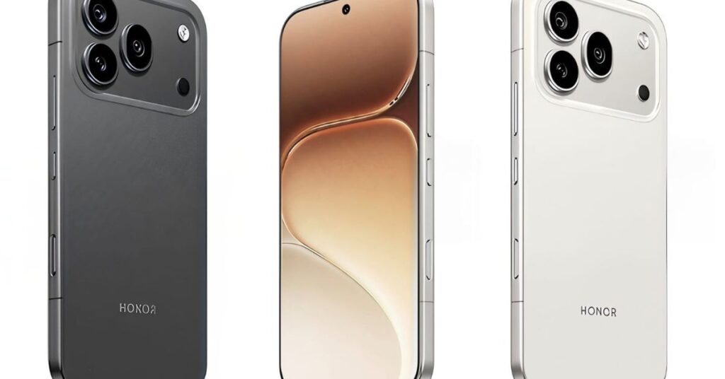 Honor 600 ও 600 Pro: আইফোনের চেহারায় ফাঁস হওয়া রেন্ডারে দেখা যাচ্ছে iPhone 17 Pro-এর মতো হরাইজন্টাল ক্যামেরা বার।