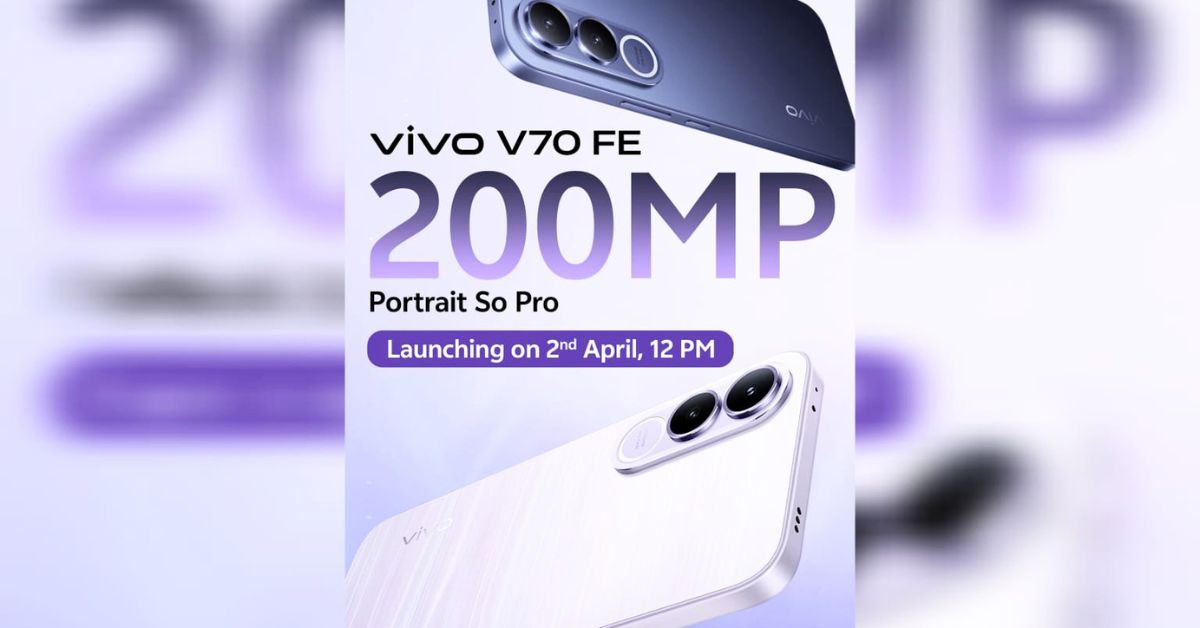 Vivo V70 FE ২ এপ্রিল ভারতে লঞ্চ হচ্ছে। source (x)